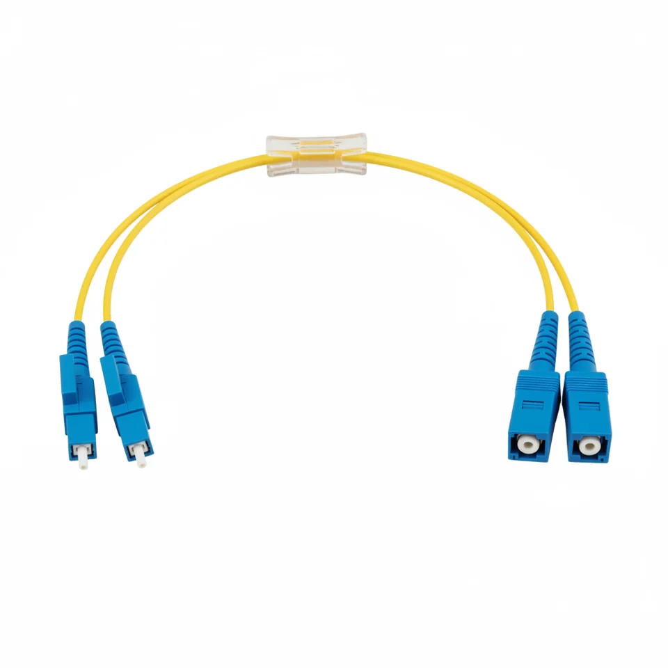 LC-SC Duplex OS2 Patch Cord; 3 m; LC/UPC-SC/UPC; duplex; 2.0 mm jacket; yellow