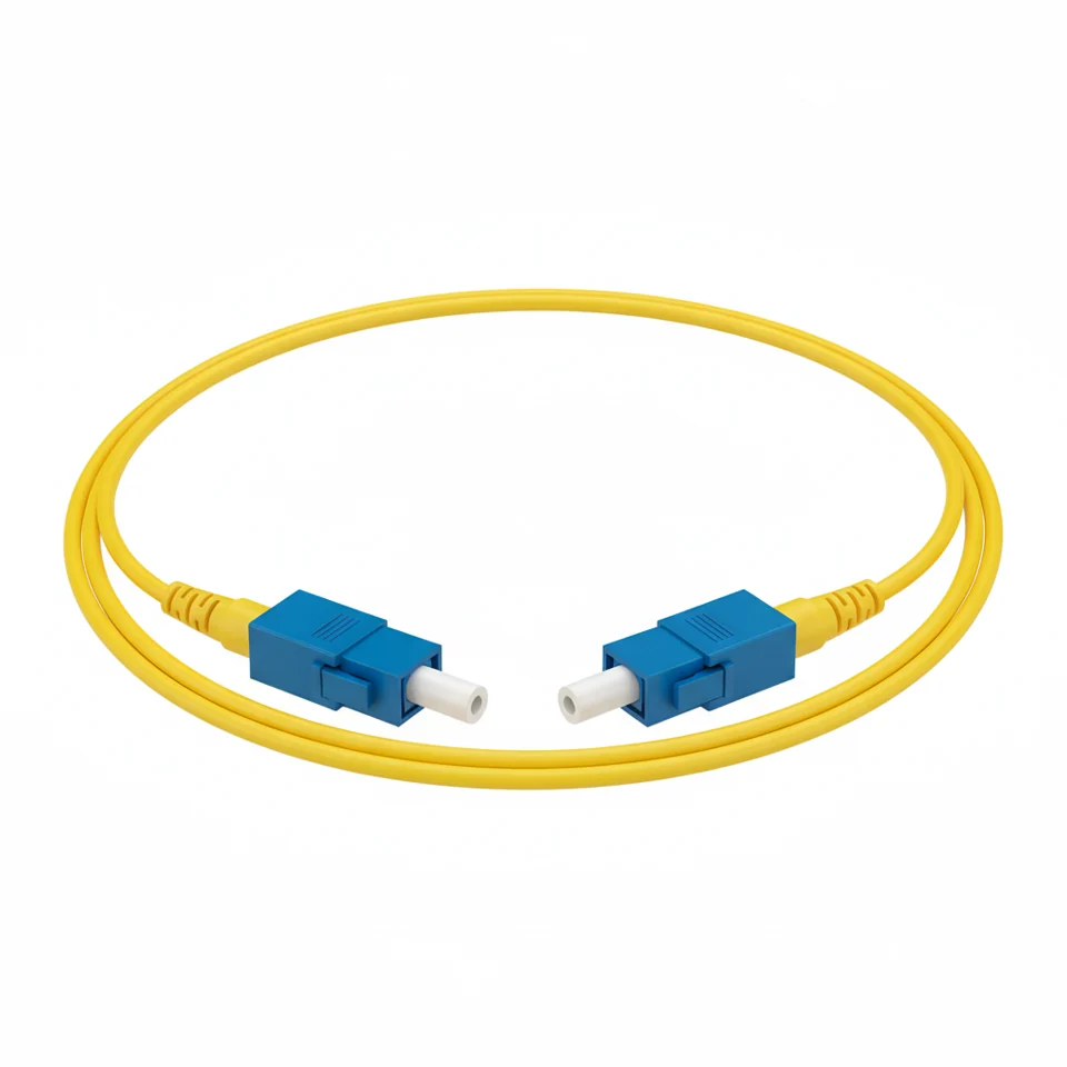 SC-SC Simplex OS2 Patch Cord; 2 m; SC/UPC-SC/UPC; simplex; 2.0 mm jacket; yellow